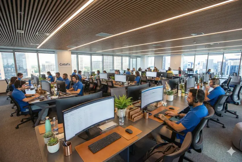 Equipe CotaFix - Time de atendimento técnico especializado